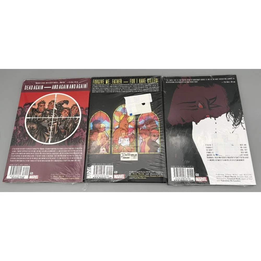 X Factor Hardcover Graphic Novels Lot of 3 NEW TKKM, Hard Labor, Super Unnatural